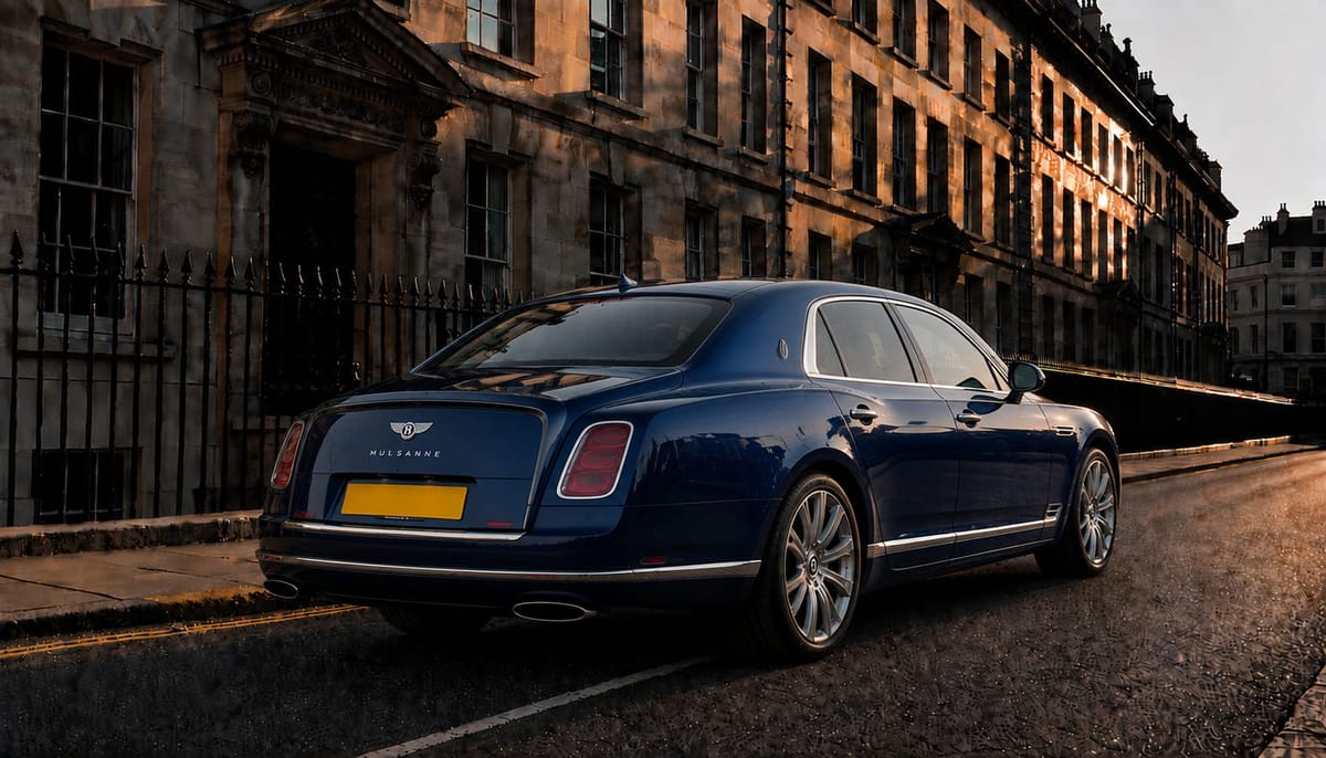 A Bentley Mulsanne photographed on a London street